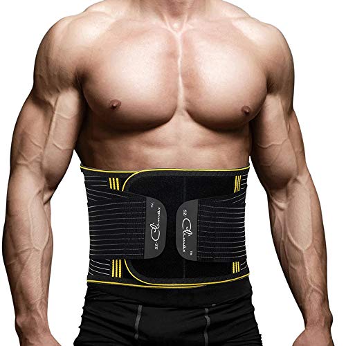 SZ-Climax Back Brace, Lumbar Support Belt Waist Backbrace for Back Pain Relief, Sciatica, Scoliosis and Herniated Disc, Compression Belt for Men and Women with Detachable Spring Strip - L