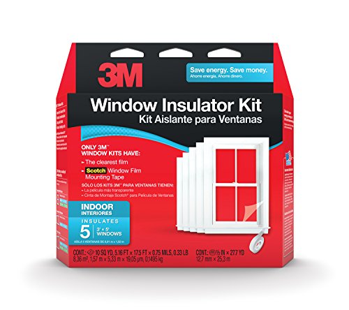 3M Indoor Window Insulator Kit Insulates 5 - 3'x8' Windows