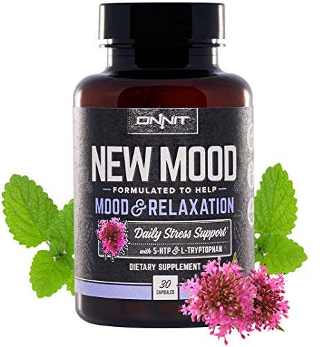 Onnit New Mood - Daily Stress, Mood, Sleep & Serotonin Supplement - Chamomile, Magnesium, Valerian, 5 htp - A Real Chill Pill (30ct)
