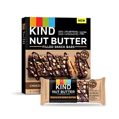 KIND Nut Filled Bars, Chocolate Peanut Butter, 1.3 Ounce, 32 Count