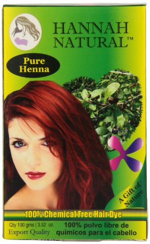 Hannah Natural 100% Pure Henna Powder, 100 Gram