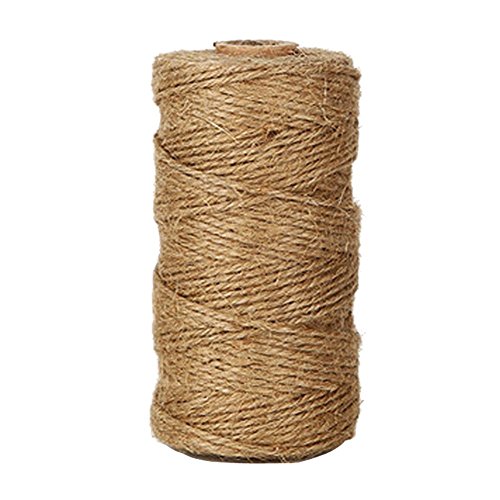 Shintop 328 Feet Natural Jute Twine Best Industrial Packing Materials Heavy Duty Natural Jute Twine for Arts and Crafts and Gardening Applications (328 Feet Twine).