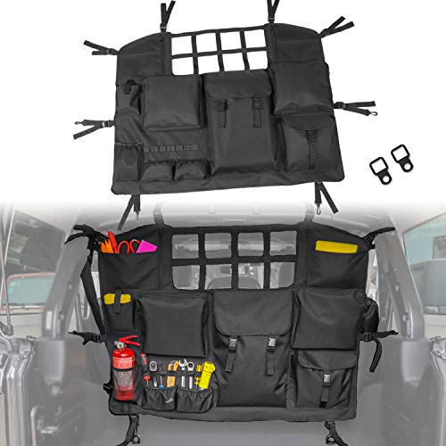 Omotor Seat Back Organizers for Jeep Wrangler Trunk Storage Dog Barrier Cargo Organizers fits 19877-2020 TJ JK JL 4 Doors