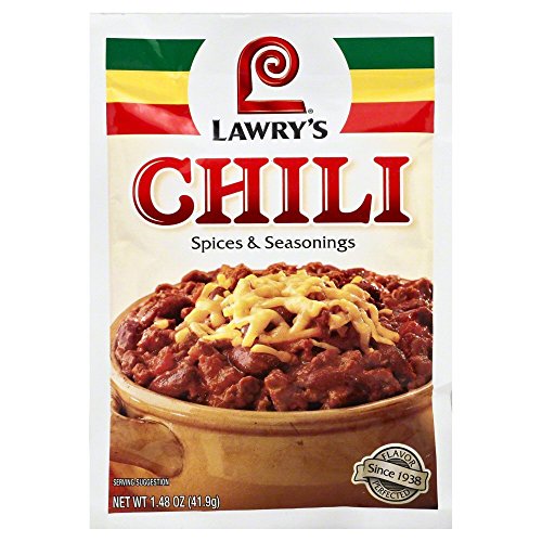 Lawry's Chili Spices and Seasonings Mix, 1.48-Ounce Packets (12 Pack)