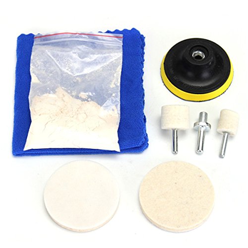 Accessories power tools - 8pcs Glass Plolishing Tool 70g Cerium Oxide Polishing Powder And Polishing Wheel