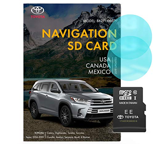 Toyota SD Navigation Card 86271-0E071 | Latest Update 2019 | Toyota Camry Highlander Tundra Tacoma Corolla Avalon Sequoia Rav 4 Navigation