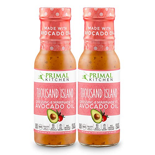 Primal Kitchen Avocado Oil Thousand Island Salad Dressing & Marinade, Whole 30 Approved & Paleo Friendly - Two Pack (8 fl oz)
