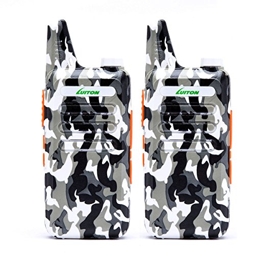 2 Way Radio Walkie Talkies Long Range for Outdoor Camping Hiking Hunting Activities LT-316 Military Camo Mini Uhf Rechargeable Two-Way Radio 5-10 Miles Back to School Ideal Gifts by LUITON (2 Pack)