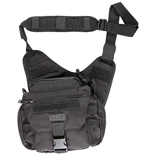 5.11 Tactical Push Pack, Utility Sling Bag for Responders, Black, One Size, Style 56037