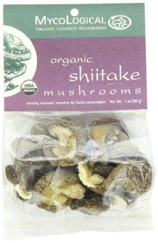 Mycological Dried Organic Shiitake Mushrooms, 1 Ounce Package