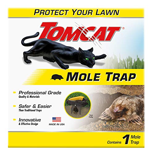 Tomcat Mole Trap - Kill Moles Without Drawing Blood to Protect Your Lawn - Reusable - Professional Grade, Innovative and Effective Design