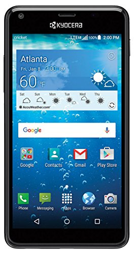 Cricket KYOCERA Hydro View 5' QHD Display 4G LTE Water Proof and Dust Proof (3ft/30min) (Locked to Cricket)