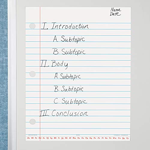 Learning Resources Giant Sized Magnetic Notebook Paper, Durable Write & Wipe, Classroom Whiteboard Accessories, Teaching Aids, 22'L x 28'H