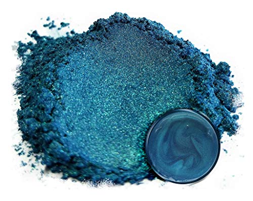 Mica Powder Pigment “Macaw Blue” (50g) Multipurpose DIY Arts and Crafts Additive | Woodworking, Epoxy, Resin, Natural Bath Bombs, Paint, Soap, Nail Polish, Lip Balm (Macaw Blue, 50G)