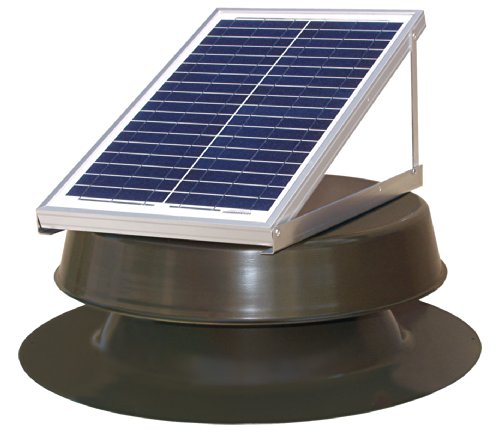 Natural Light Solar Attic Fan 24-watt Bronze