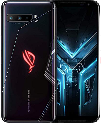 ASUS ROG Gaming Phone 3-6.59” FHD+ 2340x1080 HDR 144Hz Display - 6000mAh Battery - 64MP/13MP/5MP Triple Camera with 24MP Front Camera - 512GB Storage - 5G LTE Unlocked Dual SIM Cell Phone (16GB)