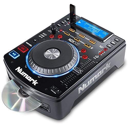 Numark NDX500 | Stand Alone USB / CD Player and Software Controller with Touch-Sensitive Jog Wheel, Audio Interface, Long Throw Pitch Controls and Pre-mapped for Deep Integration With Serato DJ