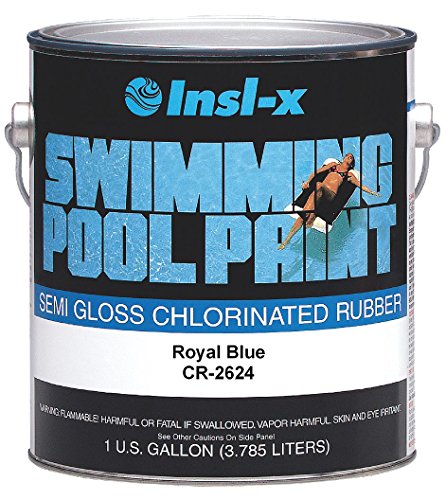 COMPLEMENTARY COATINGS CHL RP PP CR2624092-01 INSL-X Royal Blue Chlorinated Rubber Swimming Pool Paint, 1-Gallon, 1 gallon
