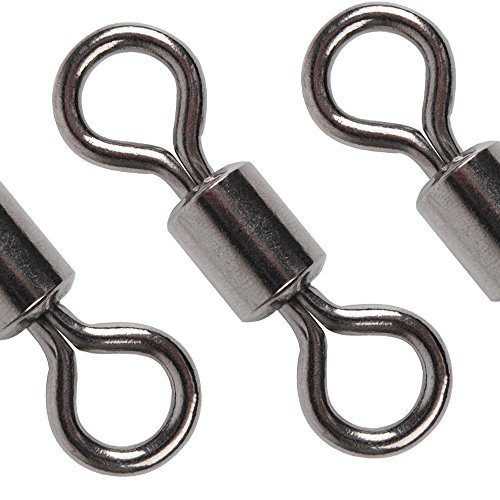 Dr.Fish Fishing Rolling Swivel #12 20Lbs Connector Hook Link(Pack of 50)