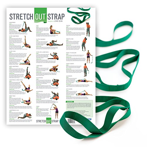 OPTP The Original Stretch Out Strap with Exercise Poster Top Choice of Physical Therapists & Athletic Trainers