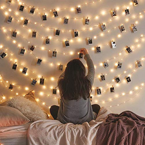 Vont Starry Fairy Lights, String Lights, 66FT, 200 LEDs, Bedroom Decor, Wall Decor, USB Powered, Bendable Copper Twinkle Lights, Indoor Outdoor Use, Lighting for Wall, Patio,Tapestry