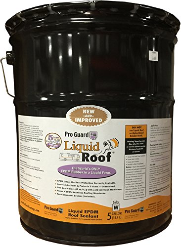 Liquid Roof RV Roof Repair Liquid EPDM Coatings - 5 Gallon Pail