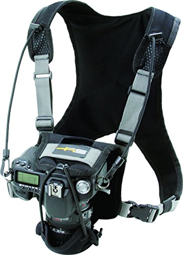 S4 Gear LockDownX Hands Free Camera Harness Strap for SLR Nikon, Canon, Sony, and More, Black