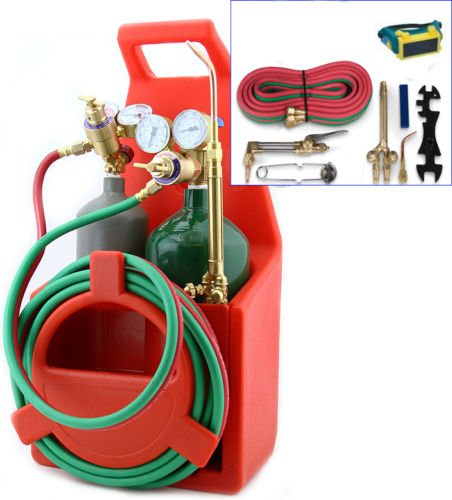 Lotus Analin Professional Tote Oxygen Acetylene Oxy Welding Cutting Torch Kit with tank