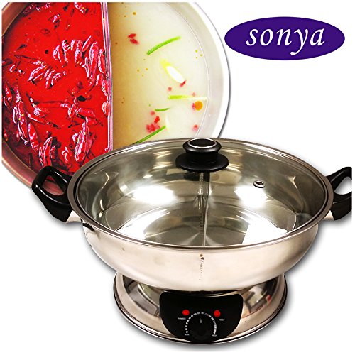 Sonya Shabu Shabu Hot Pot Electric Mongolian Hot Pot W/DIVIDER