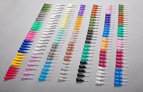 SummitLink Huge Assortment of 200 pcs Combo Needle Tips Multi Purpose Precision Applicator fit on Standard Syringe