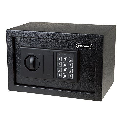 Digital Safe-Electronic Steel Safe with Keypad, 2 Manual Override Keys-Protect Money, Jewelry, Passports-For Home, Business or Travel by Stalwart