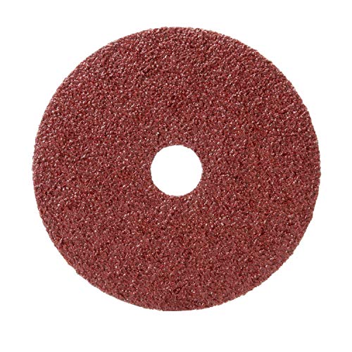 3M Fibre Disc 381C - Metal Grinding Disc - 80 Grit Aluminum Oxide - Weld Grinding and Beveling - For Angle Grinders - 5' x 7/8' - Pack of 25