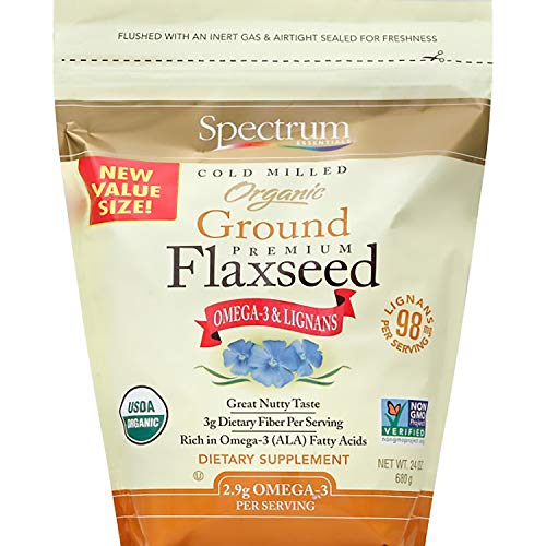Spectrum Essentials Organic Ground Flaxseed, 24 Ounce (Pack of 1)