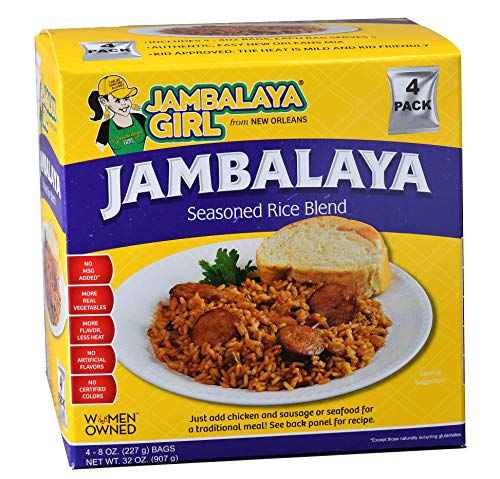 Jambalaya Girl Jambalaya Seasoned Rice Blend, 8 oz (4 pack)