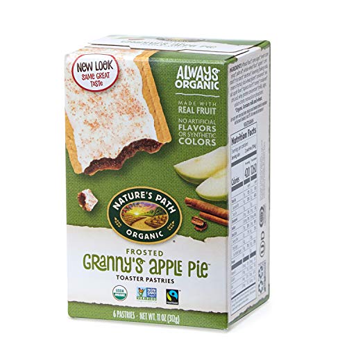 Nature's Path Organic Toaster Pastries, Frosted Granny's Apple Pie, 6 Count