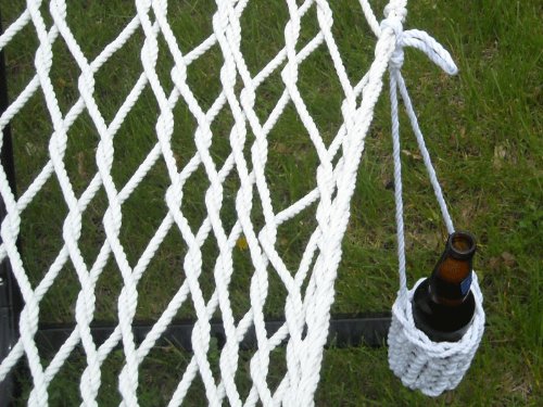 Hammock Sky Portable Drink Holder Intricate Handcrafted Braided Design Attach to Hammocks, Hammock Chairs, Backpacks, Lounge Chairs, Belts Wear Around Your Neck, Weatherproof Polyester