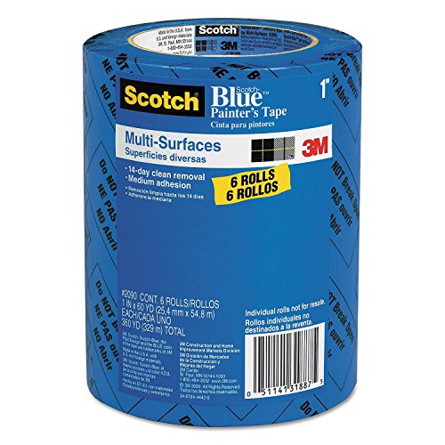 3M 1 Blue 2090-24EVP.94 in. x 60 yd. Scotch Painters Tape Value Pack-6 Pack, 6-Pack