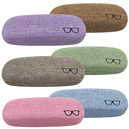 Eyeglasses Case,(6 Piece) Unisex Hard Shell Eyeglasses Cases Protective Case For Glasse