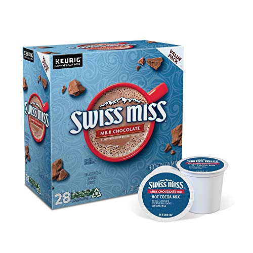 Swiss Miss Milk Chocolate Hot Cocoa Keurig Single-Serve K Cup Pods, 28 Count