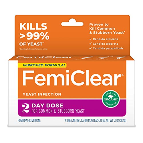 FemiClear 2-Day Yeast Infection Treatment | All-Natural & Organic Ingredients | Ointment + External Itch Relief Ointment | Women’s Health |Vaginal Health