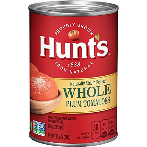 Hunt's Whole Peeled Plum Tomatoes, 14.5 oz, 12 Pack