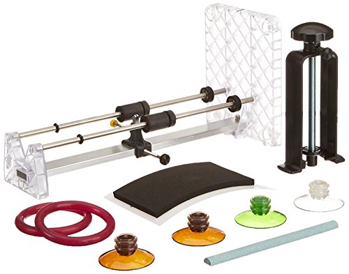 Creator's Ultimate Glass Bottle Cutter Bundle - Super Suite W/Black Bottle Neck Cutter - Includes 4 Glastoppers - Abrasive Stone and More - DIY Project Wine/Beer/Liquor Bottle Cutting System - Made in The USA