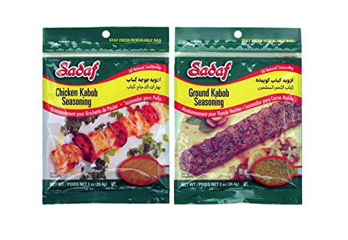 Sadaf Chicken and Ground Meat Kabob Seasoning 1 oz. ( Pack of 2 )
