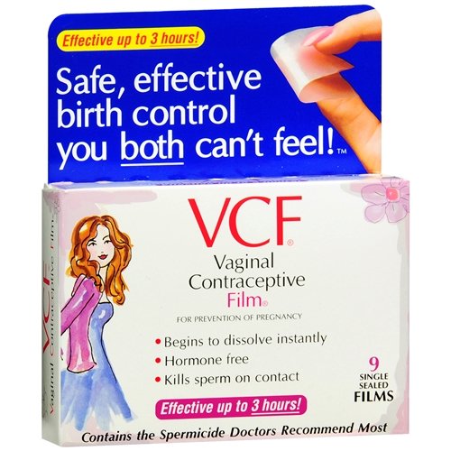 VCF Dissolving Vaginal Contraceptive Films 9 Ea