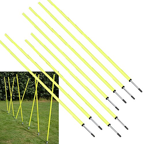 Bluedot Trading Soccer Agility Training Poles, Fixed 5ft (8pc), 8 Poles
