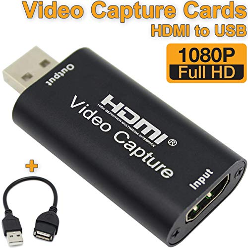 MavisLink Audio Video Capture Cards HDMI to USB 1080p USB2.0 Record via DSLR Camcorder Action Cam for High Definition Acquisition, Live Broadcasting