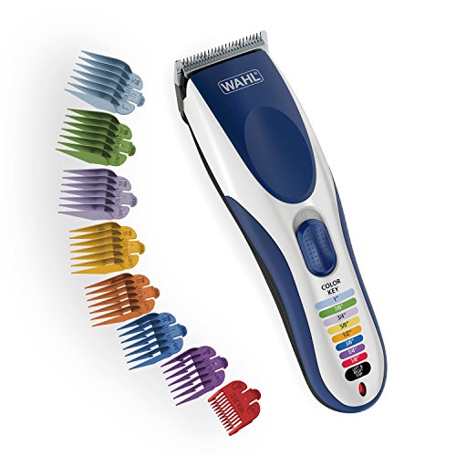 Wahl Color Pro Cordless Rechargeable Hair Clipper & Trimmer – Easy Color-Coded Guide Combs - For Men, Women & Children – Model 9649