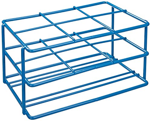 Heathrow Scientific HS23224 6 x 250 mL Centrifuge Bottle Rack, Blue Epoxy-Coated Steel Wire