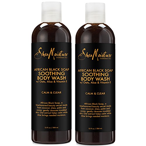 SheaMoisture African Black Soap Body Wash | 13 oz | Pack of 2