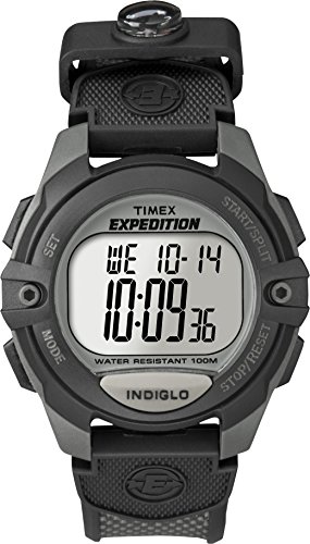 Timex Men's T40941 Expedition Full-Size Digital CAT Charcoal/Black Resin Strap Watch